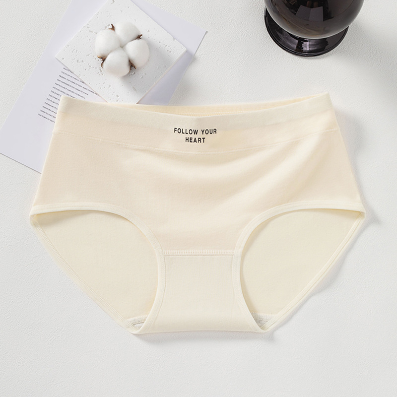 Picture of Pure Cotton 10A Antibacterial Women's Underwear Pure Cotton Mid-Waist Underwear Pure Cotton Women's Mid-Waist Cotton Crotch Underwear Women's Wholesale