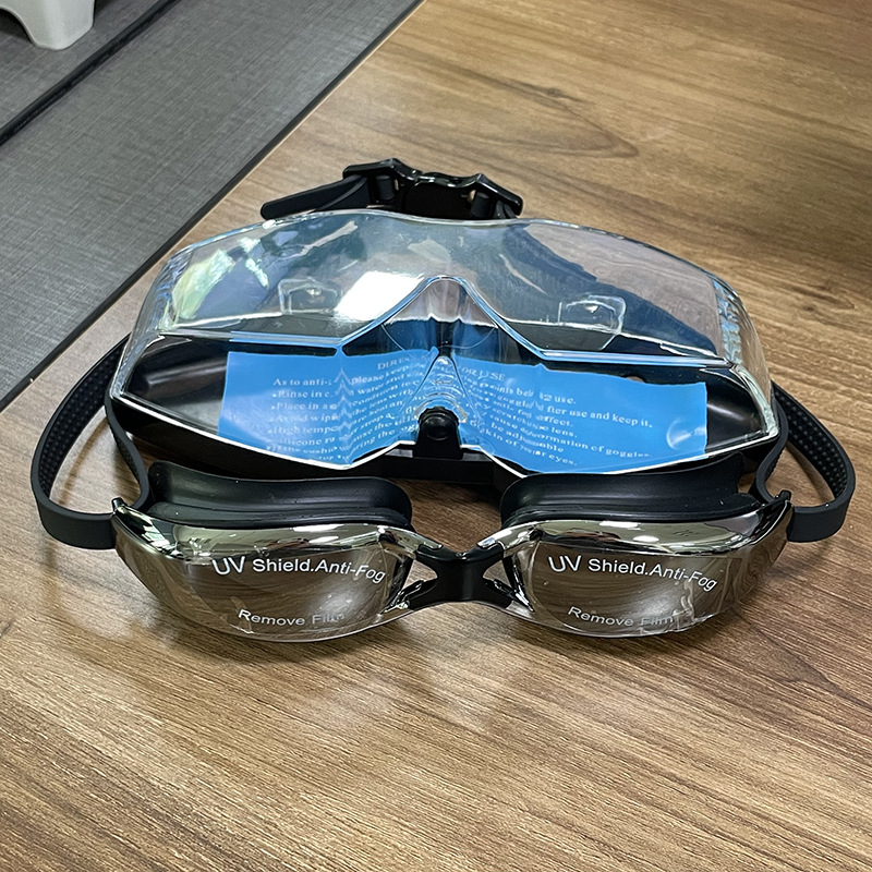 Picture of Professional diving swimming goggles adult men and women HD large frame waterproof anti-fog eye glasses swimming equipment wholesale