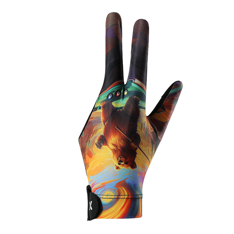 Picture of Billiards Gloves with Three Fingers Leaking for Left and Right Hands, Single Smooth Elastic Ice Silk Breathable Non-Slip Thin Billiards Gloves for Men and Women