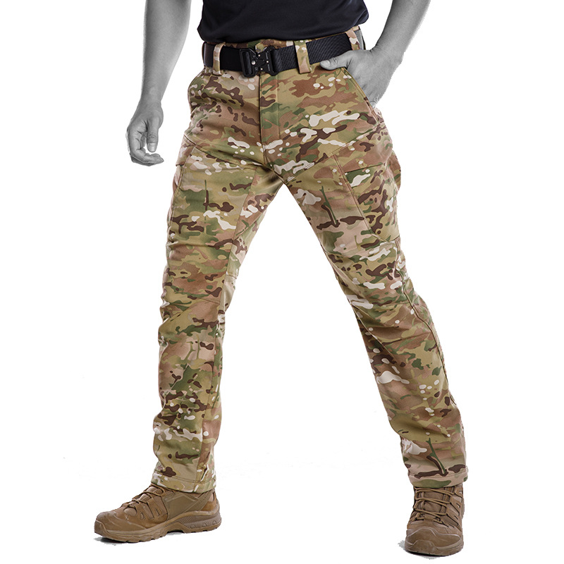 Picture of Mingpeng Yinfeng Tactical fleece-lined Pants Winter Soft Shell Crane Pants Outdoor Cold-proof Tactical Charge Pants Warm
