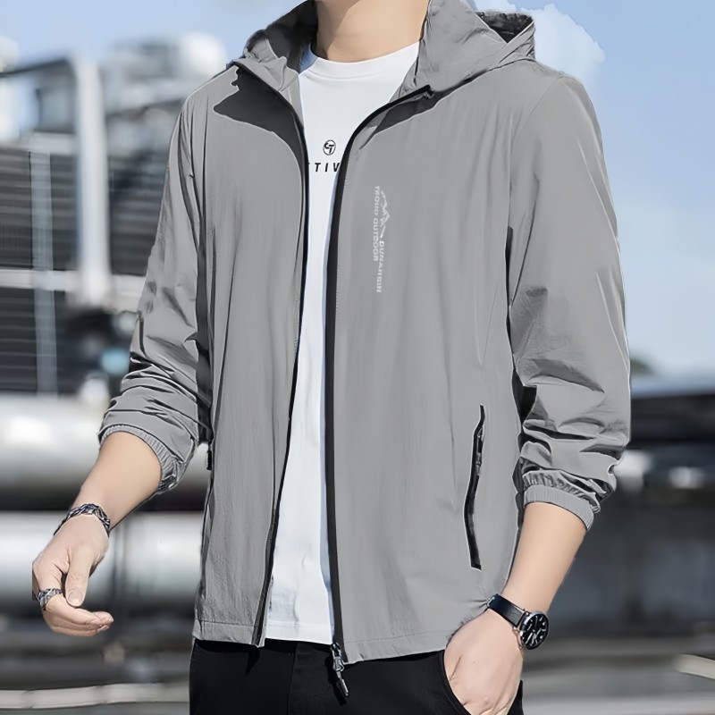 Sun-protective Clothing Men's Jacket Summer 2025 New Anti-ultraviolet Ice Silk Sun-protective Clothing Lightweight Quick-drying Sports Jacket