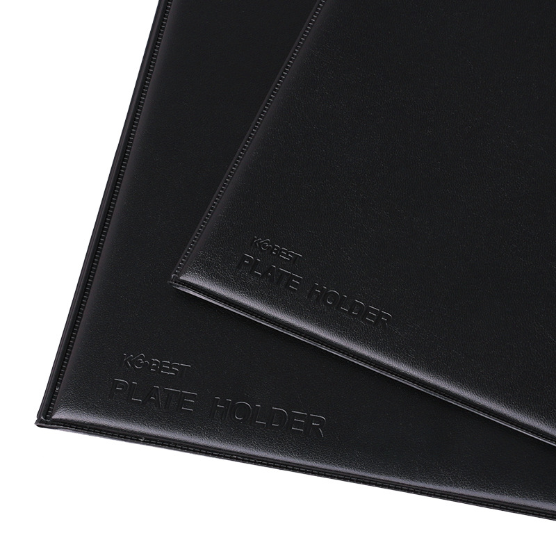 Picture of A4 writing board plywood PU leather board clip A5 Hotel order folding board clip file plywood wholesale supply