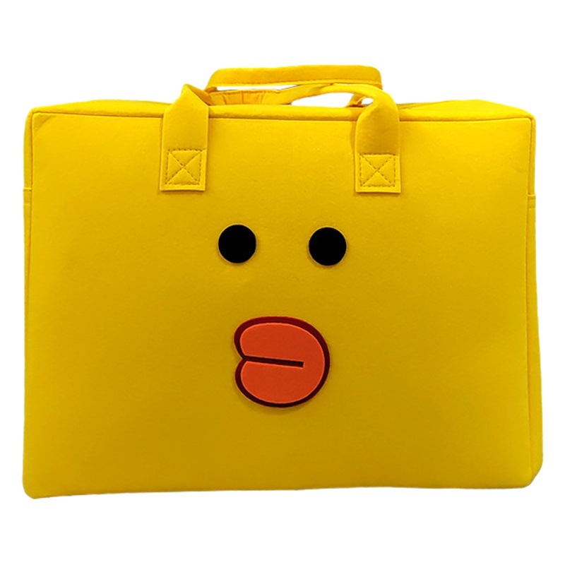 Cartoon Felt Travel Bag Kidsren's Luggage Bag Student Large-Capacity Nan Gong Felt Bag Storage Portable Travel Storage