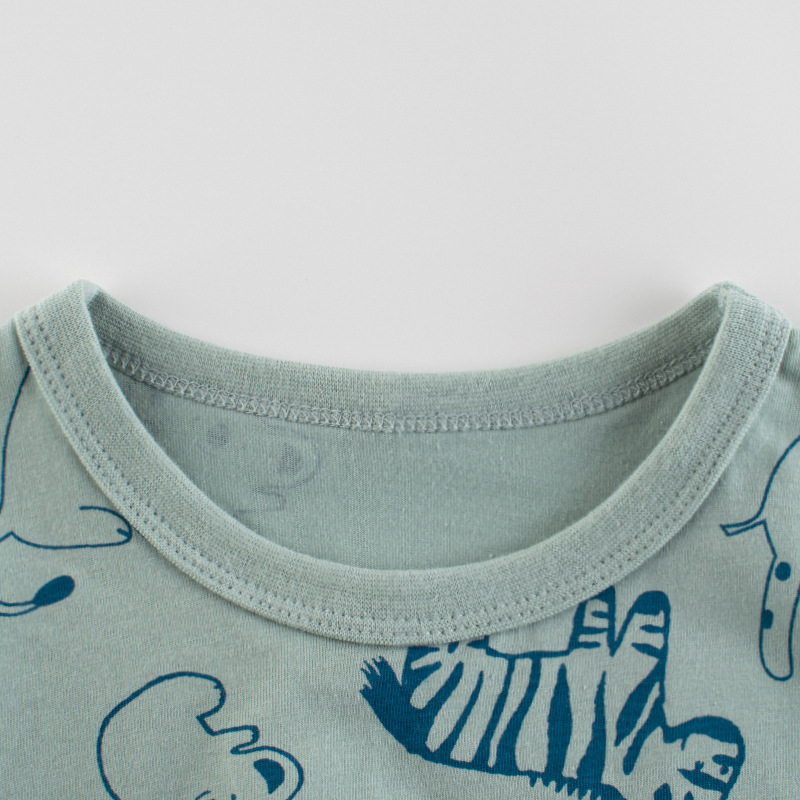 Picture of 2025 Summer Korean Style Kidsren's Clothing New Product 27Kids Kidsren's Short-Sleeved T-Shirt Male Baby Clothes Wholesale One Piece Consignment