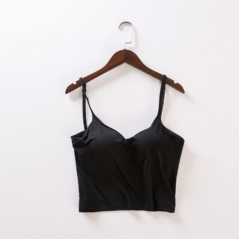 Picture of U-shaped back sling summer modal with chest pad thin inner backless anti-slip underwear women's one-piece bra