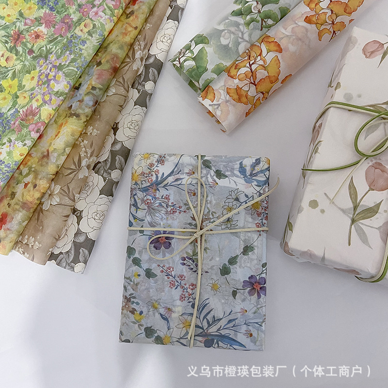 Cross-border French pattern translucent Sydney paper 10/20 gift wrapping paper special copy paper for clothing