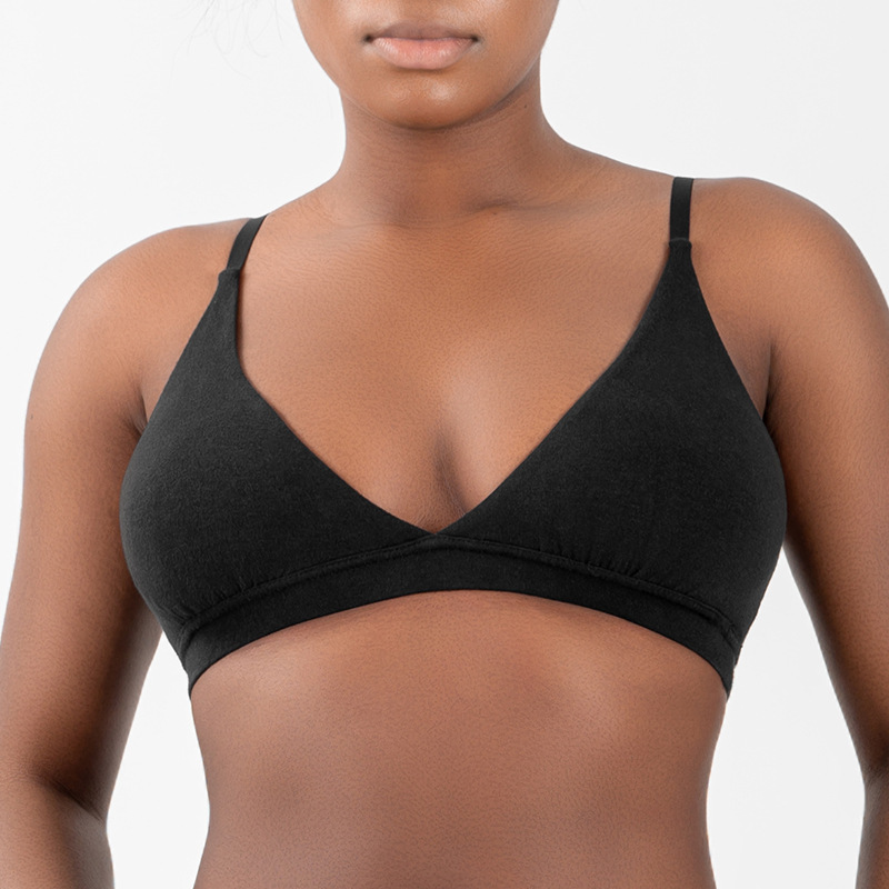 Cotton Triangle Bralette Yoga Bra Quick-Drying Beautiful Back Sports Underwear Plaid and Easiest for Match Women