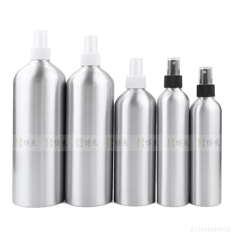 Picture of in stock 120ml-1000ml screw aluminum bottle with aluminum cap cosmetics sub-bottled fishing small spray bottle aluminum can
