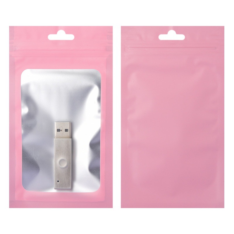 Cross-border hot digital electronic product packaging bag color matte aluminum foil bag jewelry gift ziplock bag wholesale