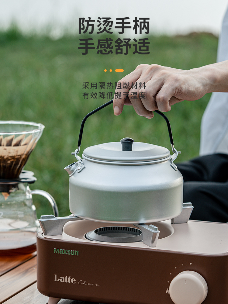 Cross-border Outdoor Kettle for Camping and Camping Travel Field Kettle Portable Tea Light Outdoor Kettle