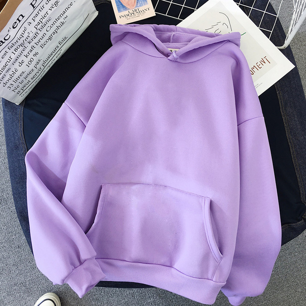 Picture of Cross-border 2021 Amazon ebayWISH Cross-border Independent eBay Women's Blank Solid Color Hoodie Sweater