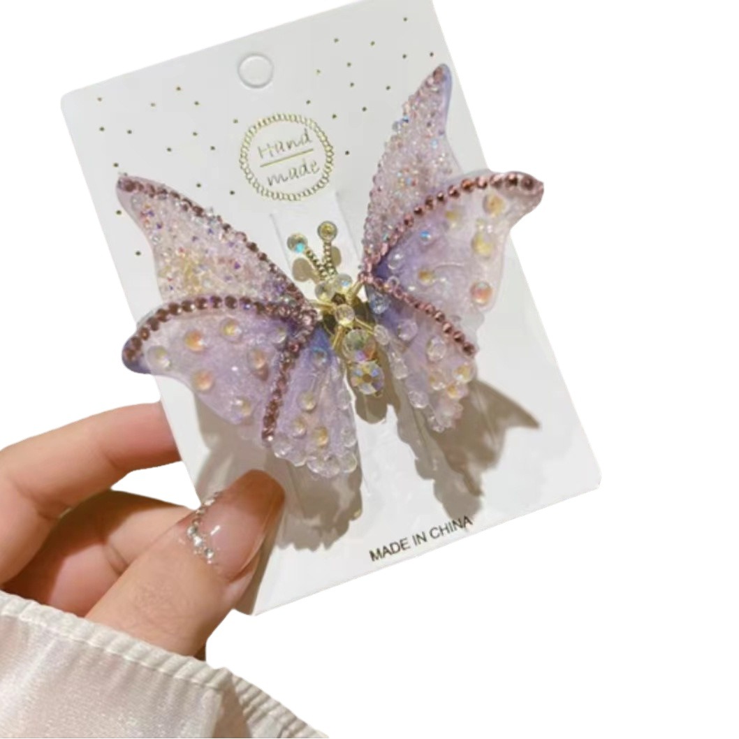 Latest children's butterfly hairpin moving hairpin headdress little girl popular online