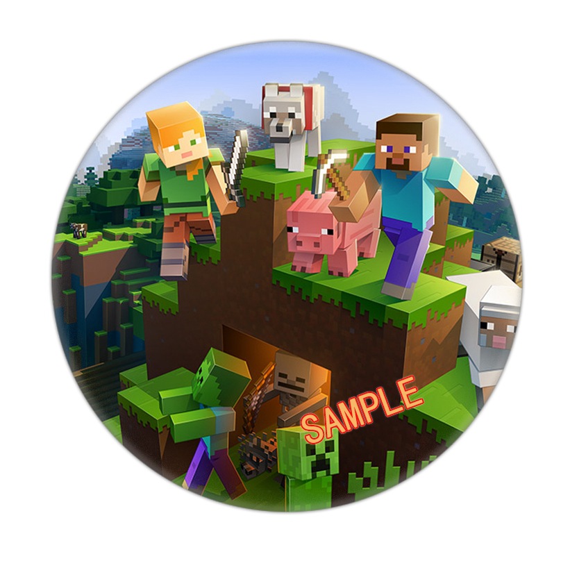 Picture of My world badge foreign trade supply game badge personality diy Cartoon Cartoon Yum 1-38