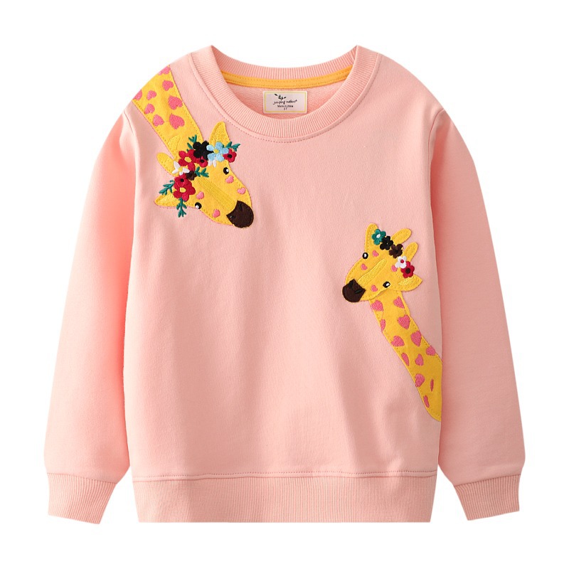 Picture of 2025 Spring and Autumn New Children's Sweaters Cotton Girls' Bottoming Shirts Cartoon Round Neck Tops Manufacturer Distribution