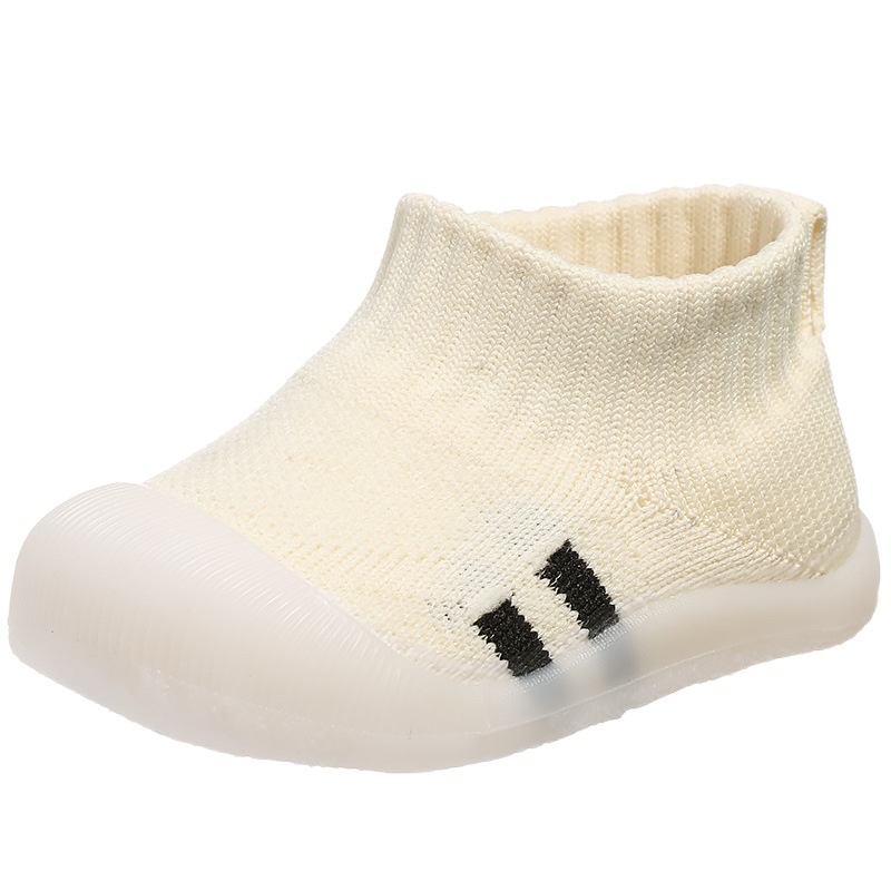 Spring and Autumn New Baby Soft Sole Toddler Shoes 0-1-2 Years Old Boys and Girls Indoor Floor Shoes Baby Shoes Socks Shoes