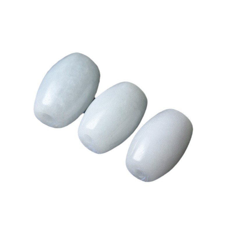 Picture of Pure Jade Beads Rice Beads Beads Beads Beads Long Barrel Beads Passepartout DIY Craft Accessories Necklace Bracelet Beads