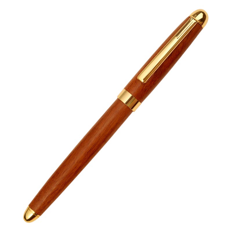 Factory wholesale brass sandalwood pen student available calligraphy pen business office can be changed ink bag pen lettering