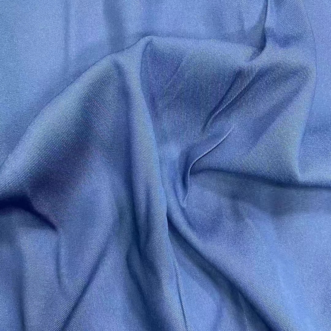 Artificial denim fabric wash-free polyester cotton denim 32 twill spring and summer pants skirt shirt T-shirt surface