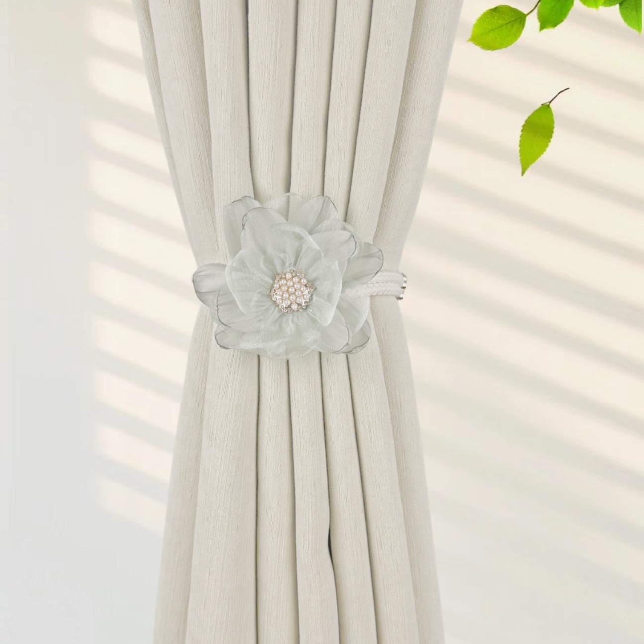 Curtain Straps, High-End Flowers, One-Piece Gauze Curtain Buckles, Straps, Decorative Accessories, Rope Hooks, Butterfly