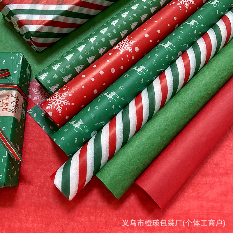 Picture of Cross-Border Direct Supply of Christmas Pear Paper, Copy Paper, Gift Decoration Tissue Paper, Christmas Holiday Gift Box Filler Paper, Manufacturer Wholesale