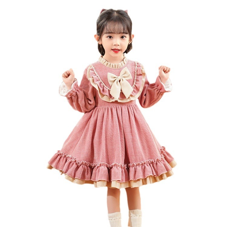 Picture of Korean Autumn and Winter Long Sleeve Girl Princess Dress One-year-old Girl Baby Dress Girl Stylish Autumn Dress dress