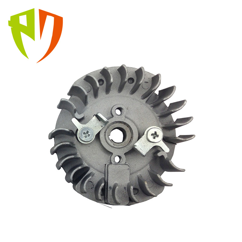 45 52 5800 Magnetic Flywheel Rotor Plastic Iron Claw Semicircular Key Flywheel Nut Flange Gardening
