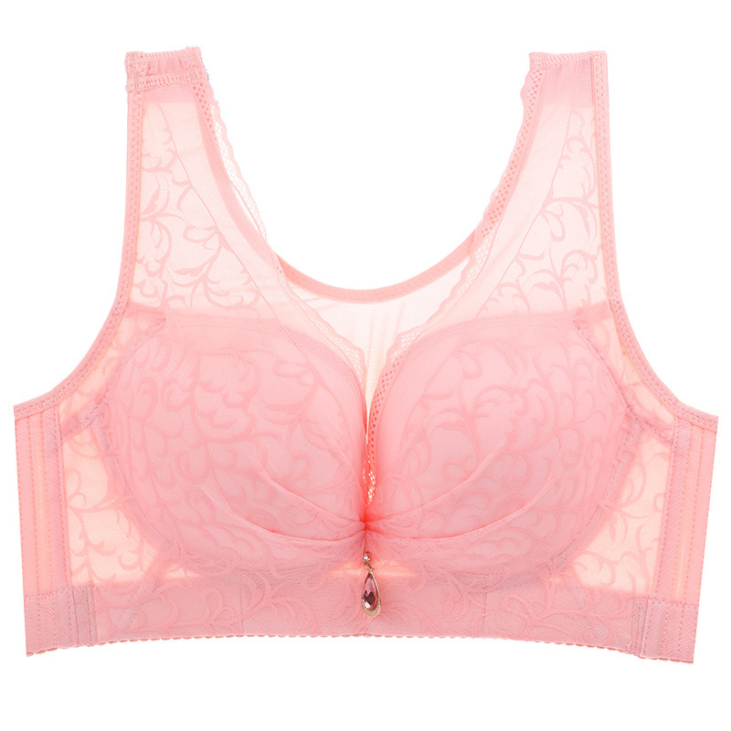 Picture of Wireless underwear plus size women's tube top vest-style beauty back chubby girl push up anti-sagging adjustable bra E