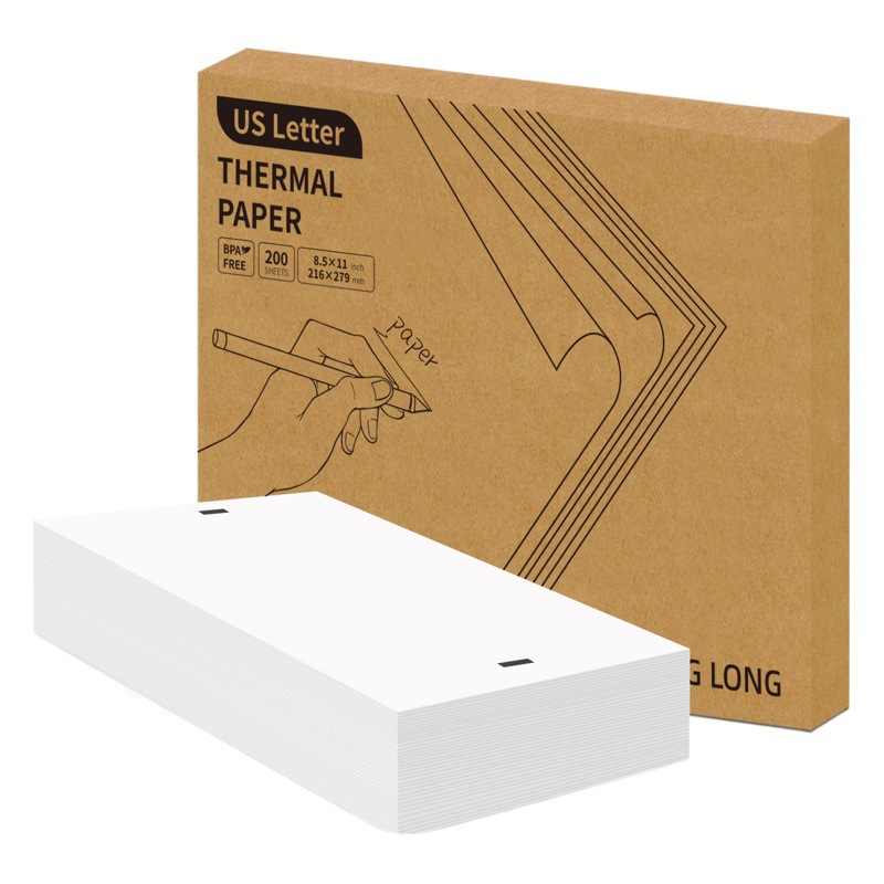 A4 thermal paper Amazon cross-border foreign trade American standard US Letter thermal printing paper continuous folding printing paper