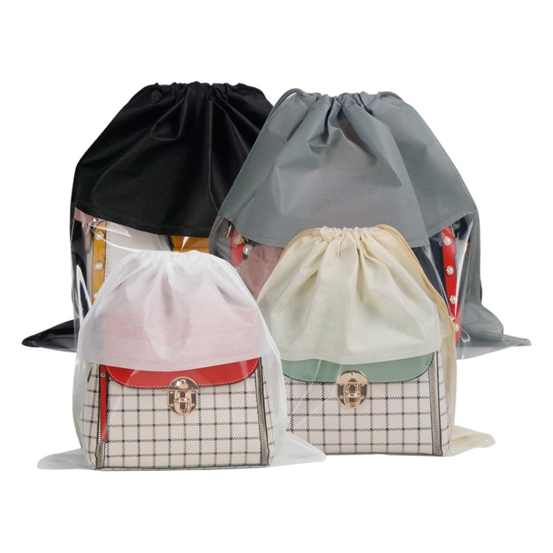 Spot Women's Bag Non-woven Dustproof Storage Bag Luxury Bag Transparent Waterproof Bag Protection Bundle Pocket Large Quantity