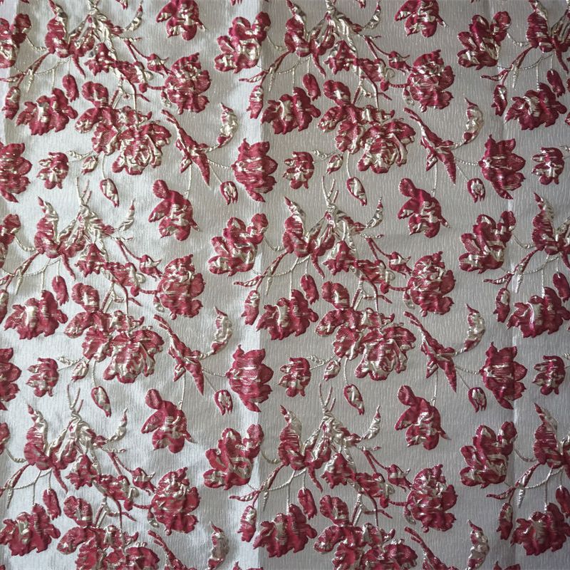 New Style Yarn-Dyed Gold Silk Embossed Bubble Stereo Jacquard Fabric Lolita Women's Dress Dress Bag Clothing