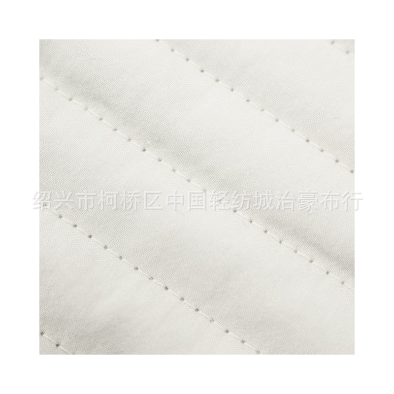 Picture of Wholesale White Double-Sided Pure Cotton Horizontal Strip Linear Children's Mattress Fabric Large Capacity Baby Mommy Bag Quilted Fabric