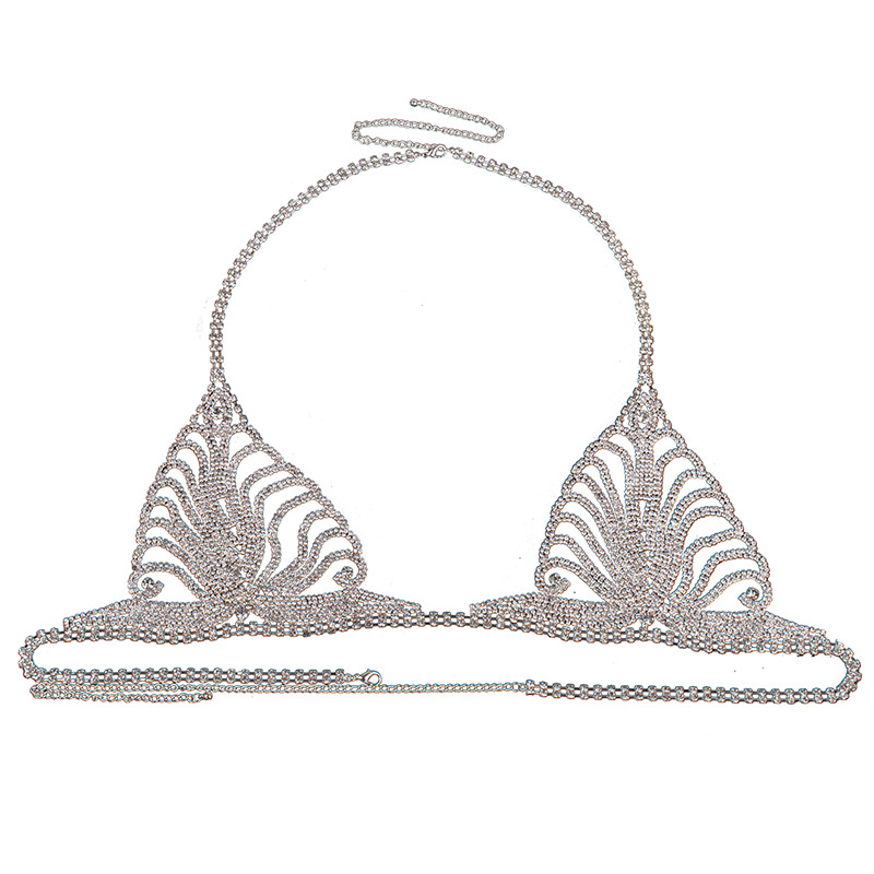Picture of Europe and the United States cross-border accessories diamond underwear body chain sexy nightclub rhinestone chain bra thong suit jewelry