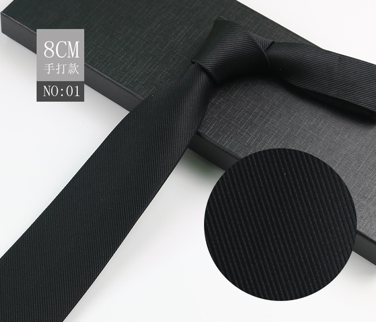 Picture of Men's Tie Business Shirt Stripesd Security Professional Formal Wear Wholesale Plus Logo Manufacturer 8cm Hand-Made