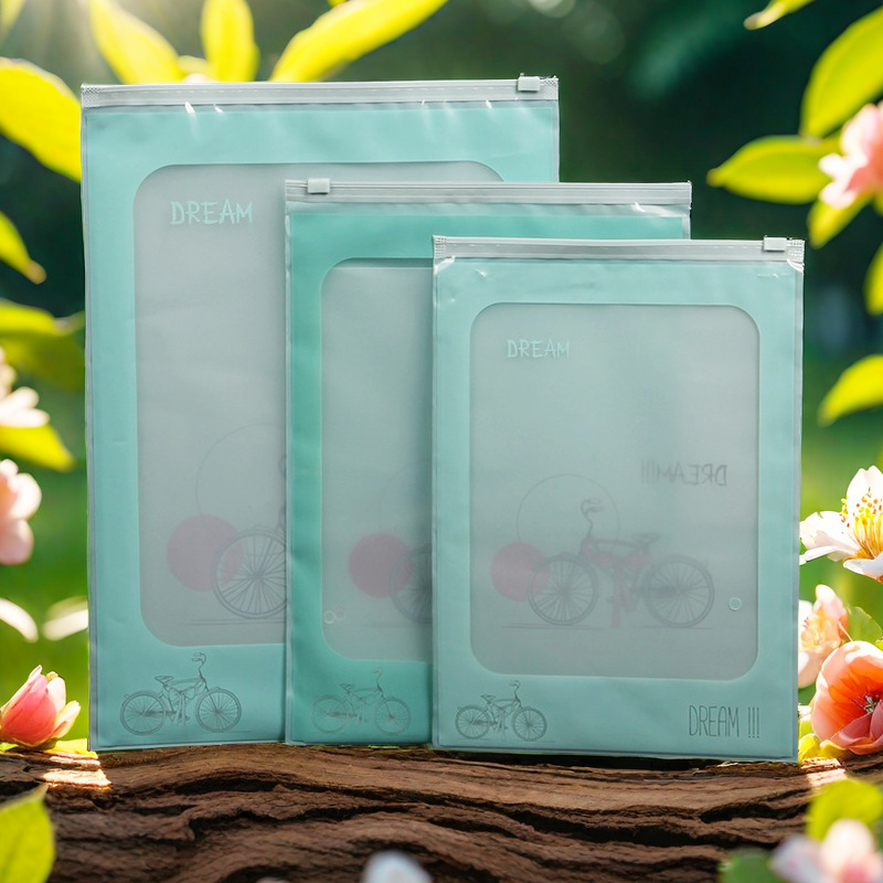 Leggings Packaging Bag Underwear Socks Zipper Clothes Thermal Underwear Children's Clothing PE Transparent Leggings Bag