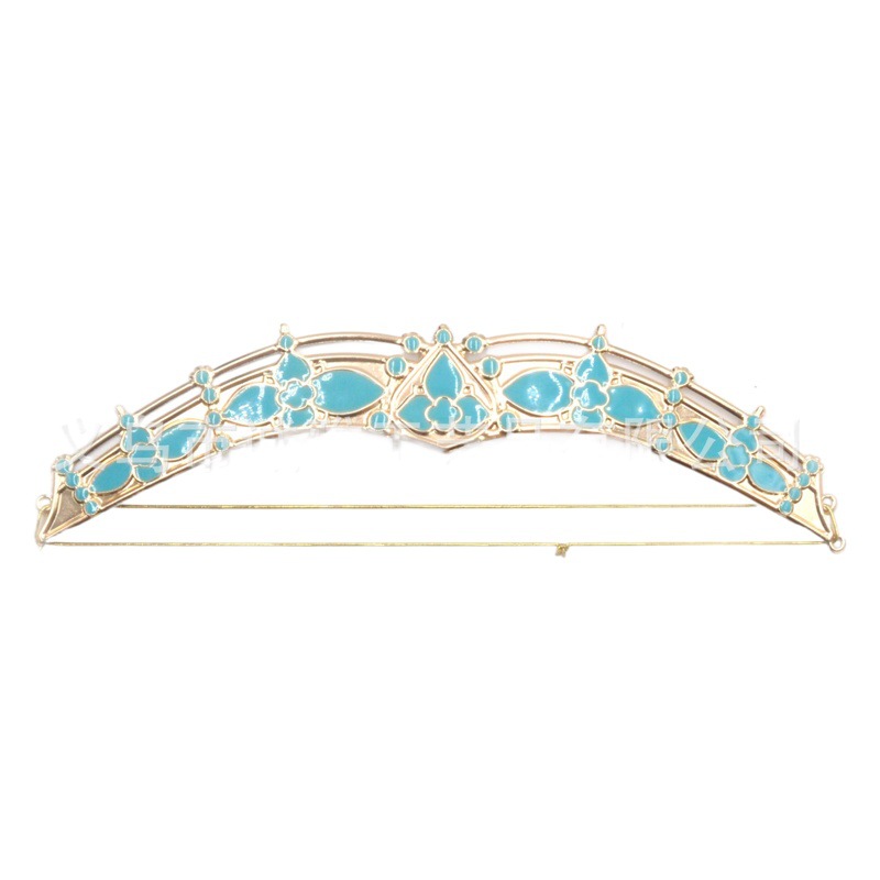 Aladdin's Magic Lamp Jasmine Princess Jasmine Indian Ethnic Blue Children's Headband Clothing Accessories