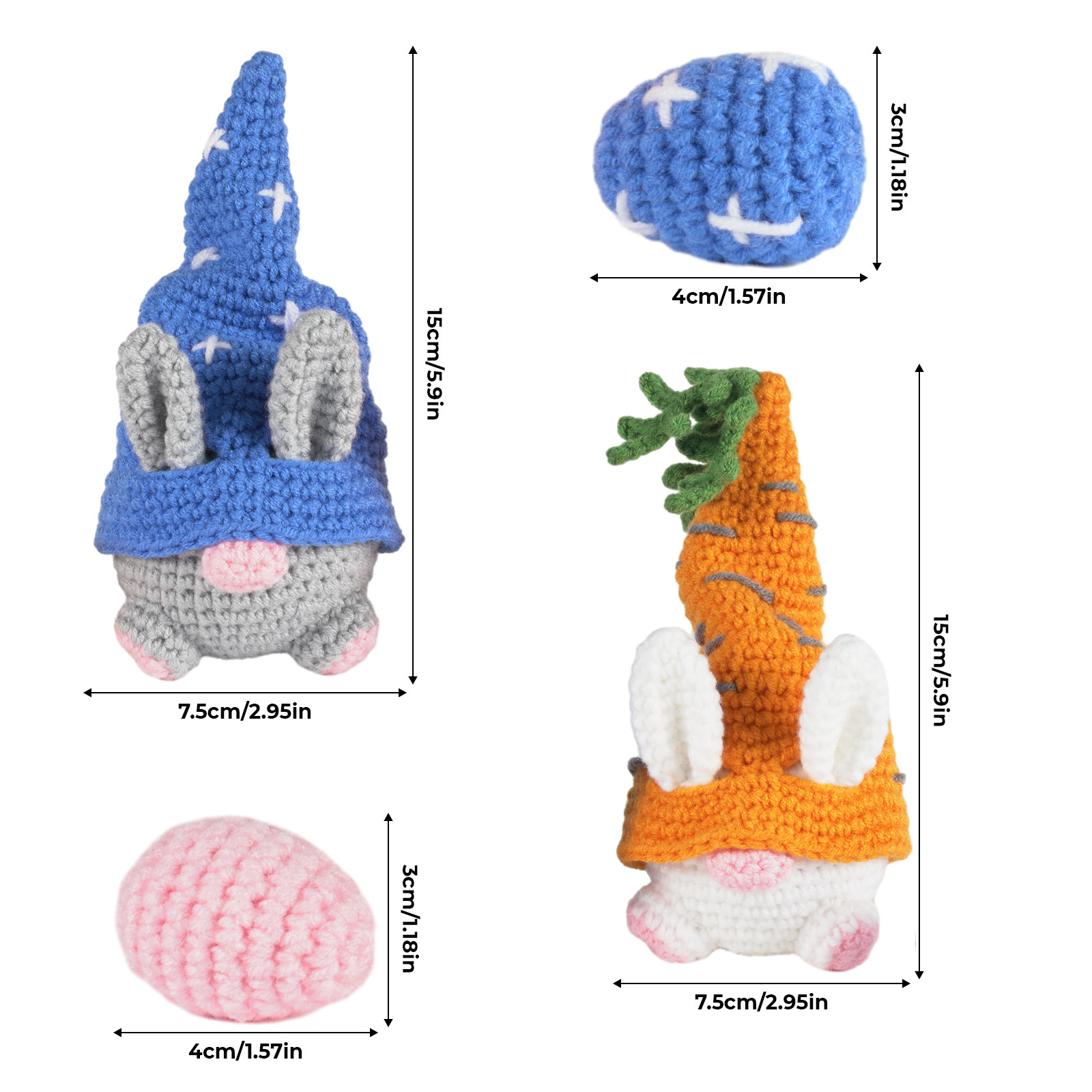 Picture of Amazon new English manual crochet material package woven handmade DIY wool carrot Genie