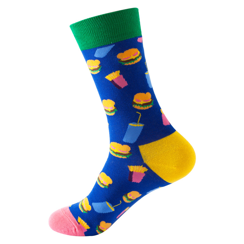 Picture of New Amazon Mid-Calf Socks for Men, Cotton, Women's European and American Ins Style Autumn and Winter Internet Celebrity Trendyy Socks Wholesale