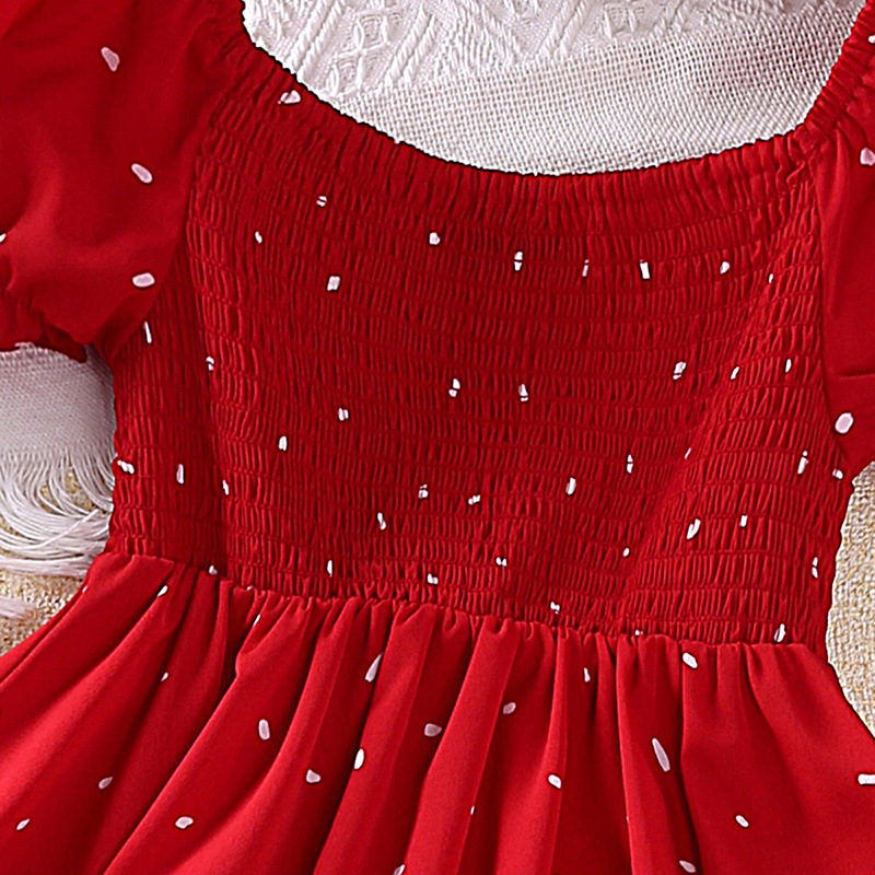 Picture of Korean version of girls dress summer explosions children's clothing 2025 new western style big children's short sleeve princess skirt wholesale