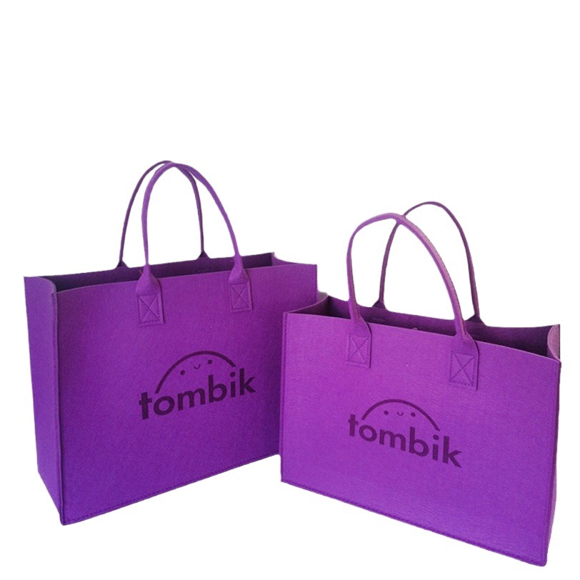 in stock wholesale net popular simple letter felt bag advertising gift felt handbag tote bag new