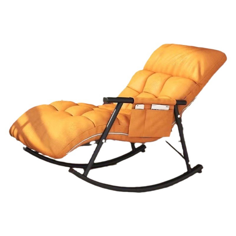Rocking Chair for Lazy People to Sleep and Lie Down, Lunch Break Balcony, Home Leisure Reclining Chair, Adult Bedroom Sofa, Living Room, Sleeping Leisure