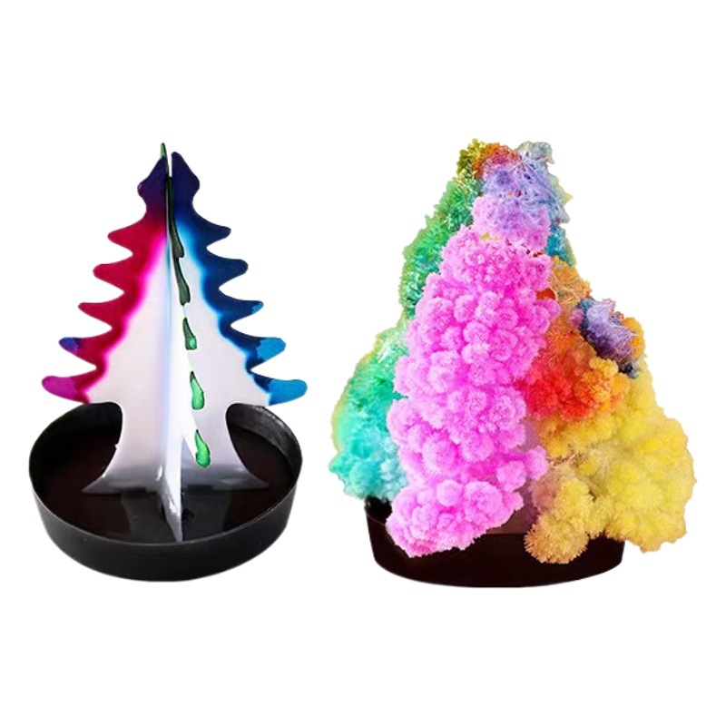 Picture of Magic Christmas Tree Paper Tree Blossoms Long Snowflakes Magic Watering Growth Crystallization Colorful Christmas Gifts