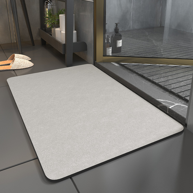 Picture of Diatomite Cushion Bathroom Mat Toilet Quick-drying Household Water-absorbing Mat Toilet Non-slip Foot Mat Carpet Door Mat