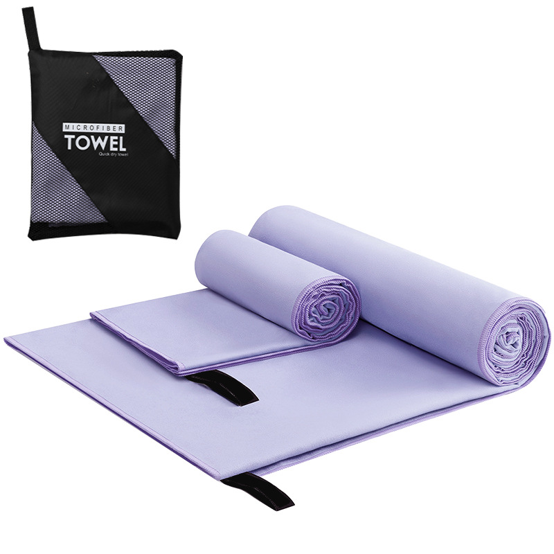 Picture of Quick-Drying Beach Towel Multi-Color Portable Quick-Drying Fitness Sports Towel Outdoor Beach Towel Mesh Bag