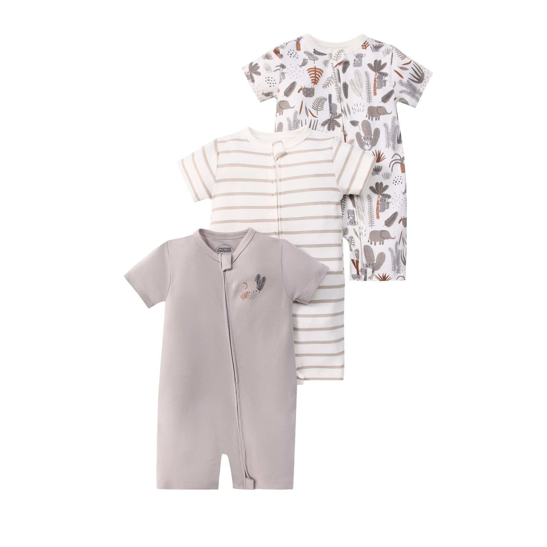 Picture of Foreign trade children's clothing summer baby jumpsuit short sleeve double zipper climbing clothing newborn baby gift box for cross-border