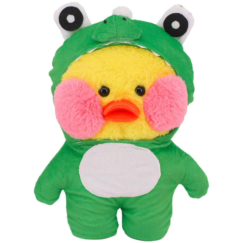 Picture of New Hyaluronic Acid Duck Doll Accessories Cute Animal Siamese Clothes Yellow Duck Plush Toy Birthday Gift