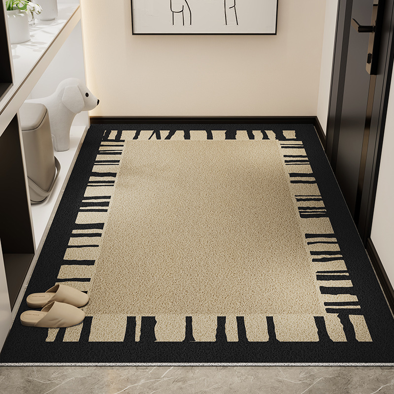 Picture of Light Luxury High-end Door Floor Mat Dirt-resistant Wear-resistant Anti-slip Mat Household Tailable Mud Scraping Silk Ring Floor Mat