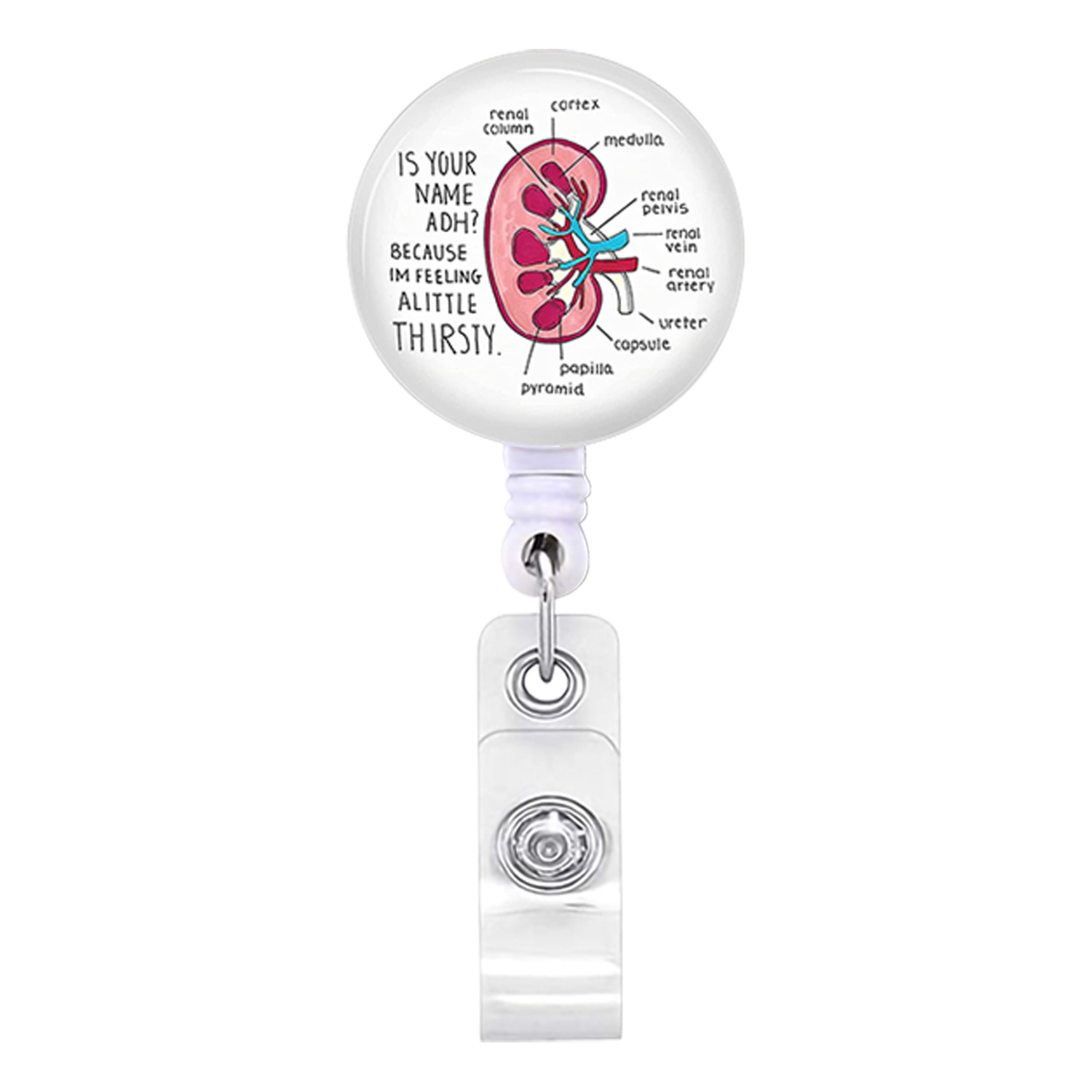 Picture of Heart, Spleen and Lung Brain, Large Intestine Organ Easy-Pull Buckle, Telescopic Easy-Pull Id Buckle, Doctor Nurse Badge Buckle Badge