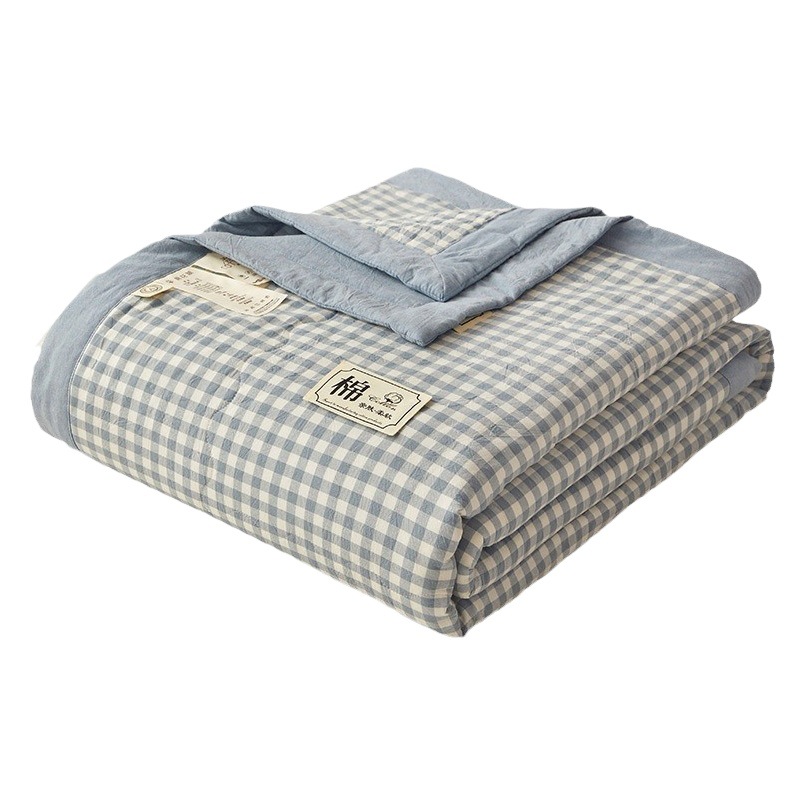 Class A Xinjiang cotton quilt Student Non-printed style summer quilt washed cotton summer cool quilt air conditioning quilt pure cotton summer thin quilt