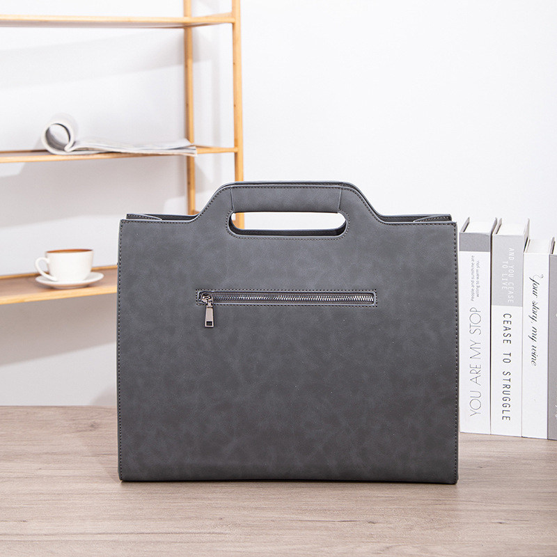 Picture of High-Definition Version of the New Large-Sized Men's Handbag Large-Capacity Business Briefcase Commuter Office Document Bag