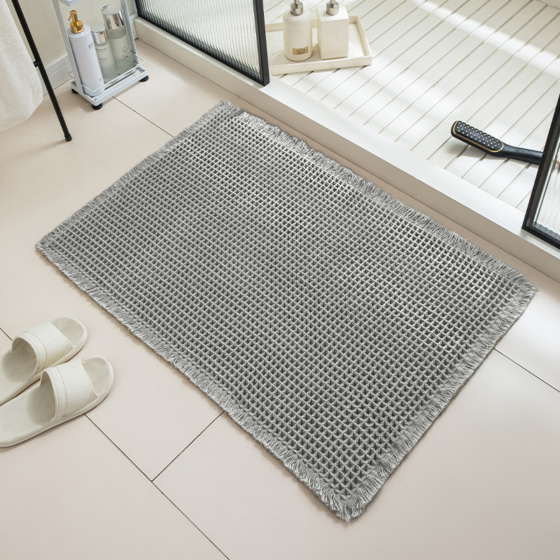 Picture of Bathroom Floor Mats, Bathroom Door Non-Slip Mats, Bedroom Entry Door Mats, Household Absorbent Mats, Toilet Carpets